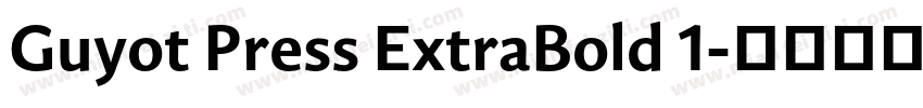 Guyot Press ExtraBold 1字体转换